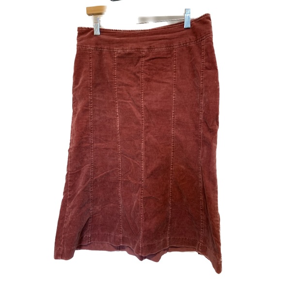 Vintage low rise corduroy midi skirt - Picture 2 of 9